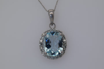 Natural Aquamarine Pendant